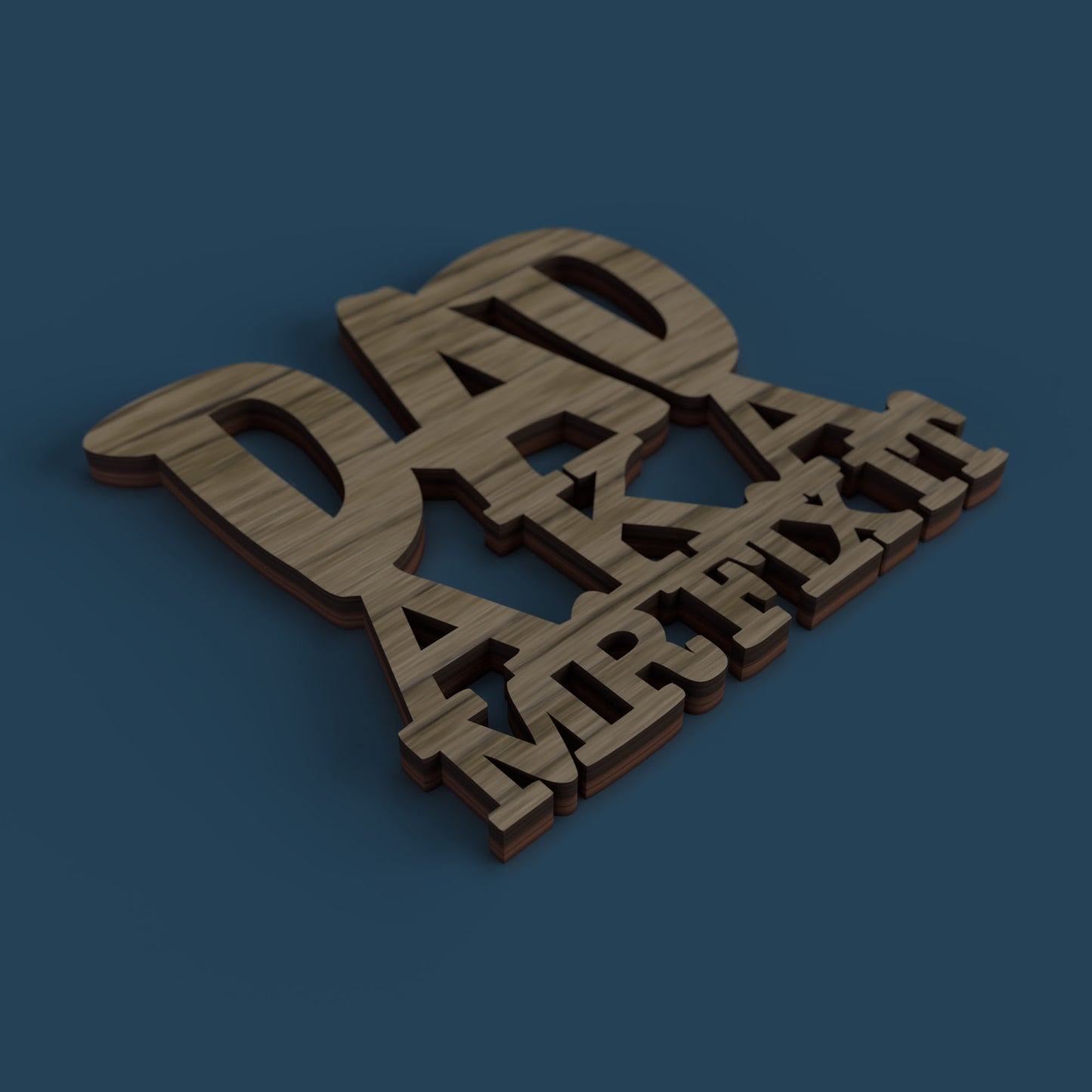 Dad Coasters - Laser cut vector file