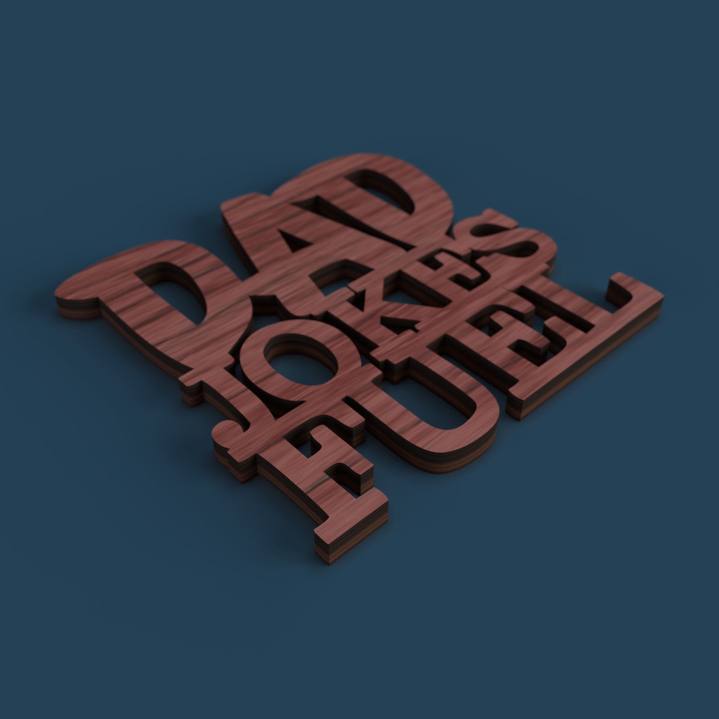 Dad Coasters - Laser cut vector file