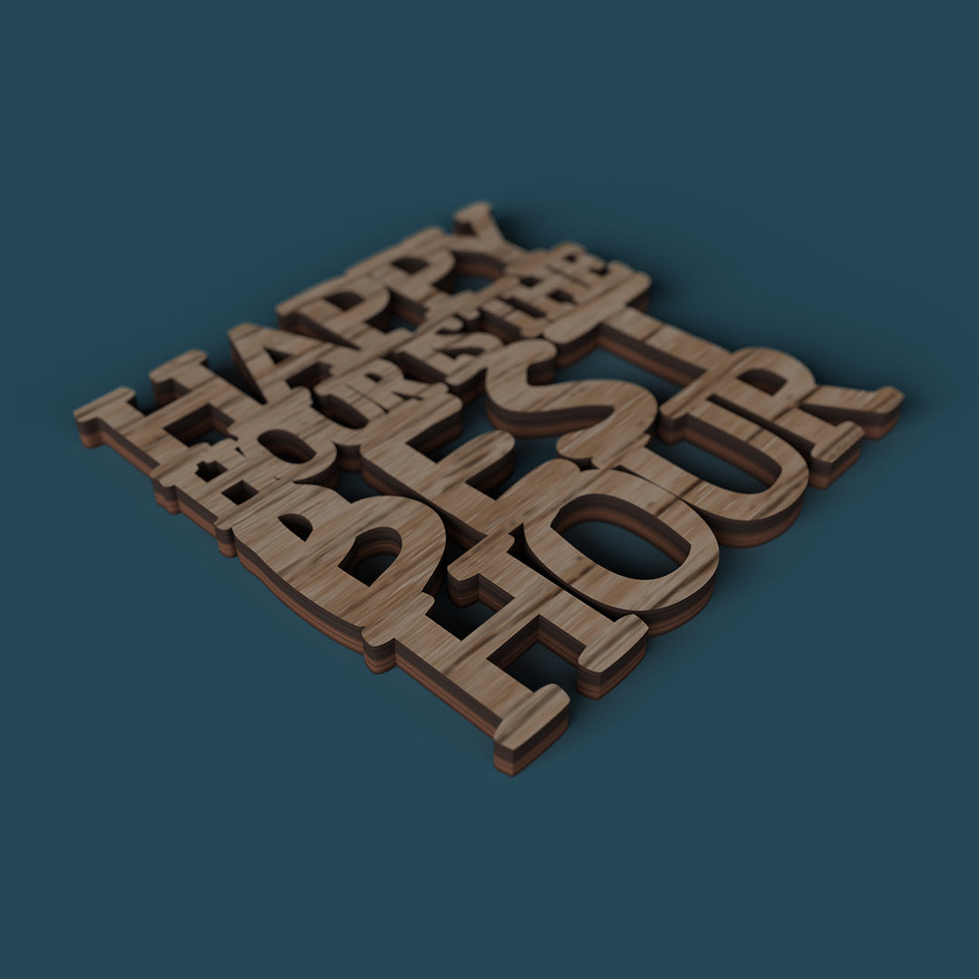 Don't f**k up the table coasters -Laser Cut File - The X Laser Files
