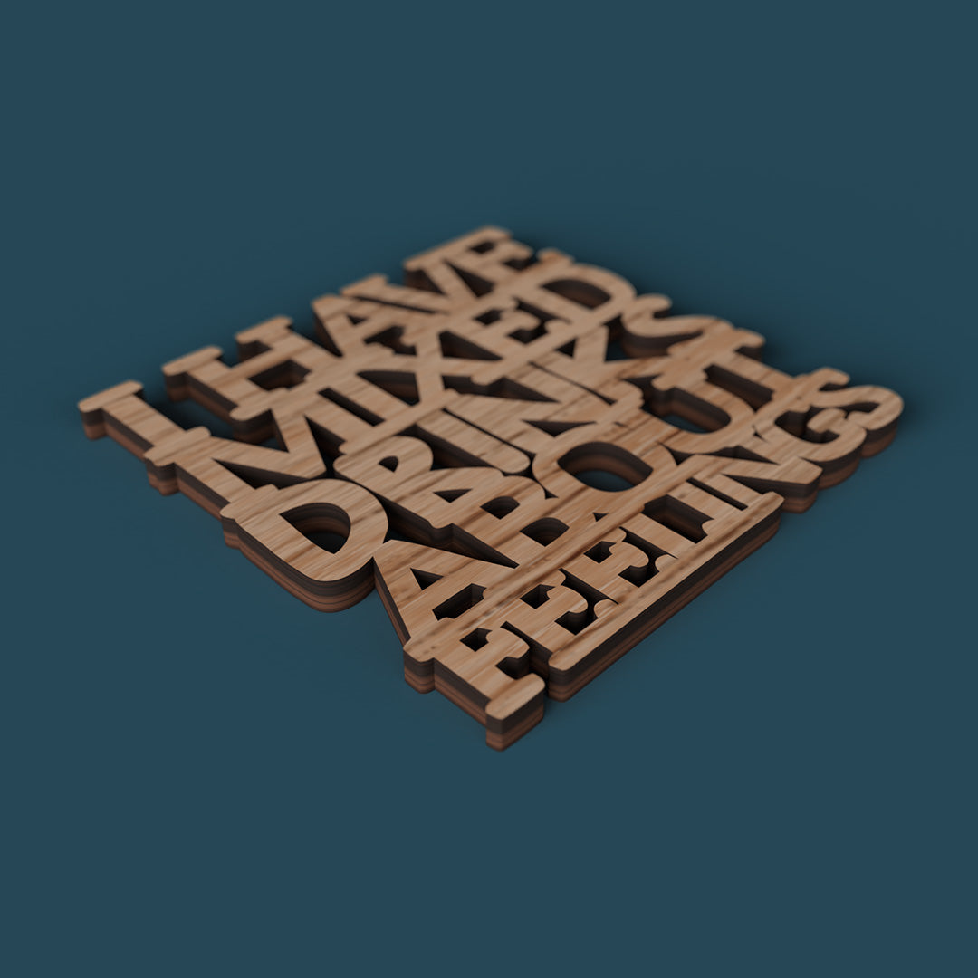Don't f**k up the table coasters -Laser Cut File - The X Laser Files