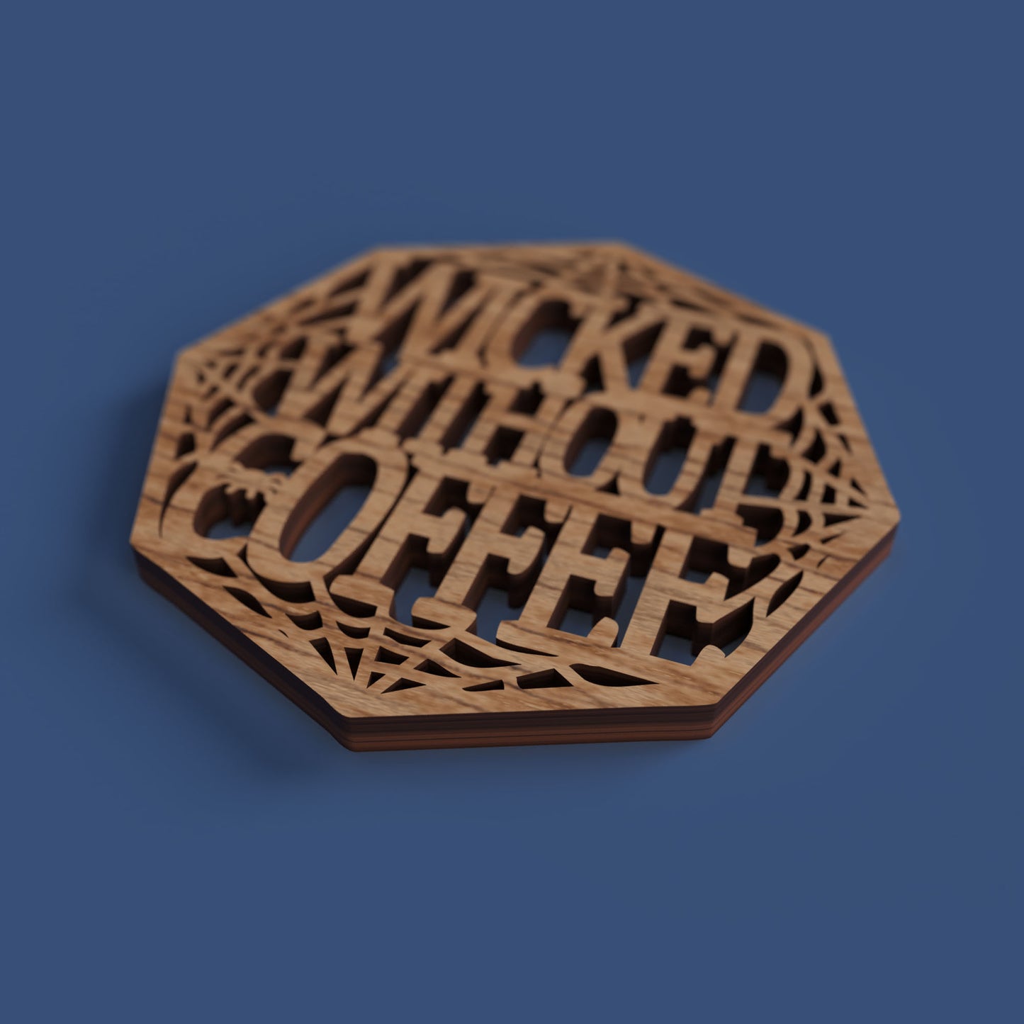 Halloween Coffee Coasters - Laser cut vector file