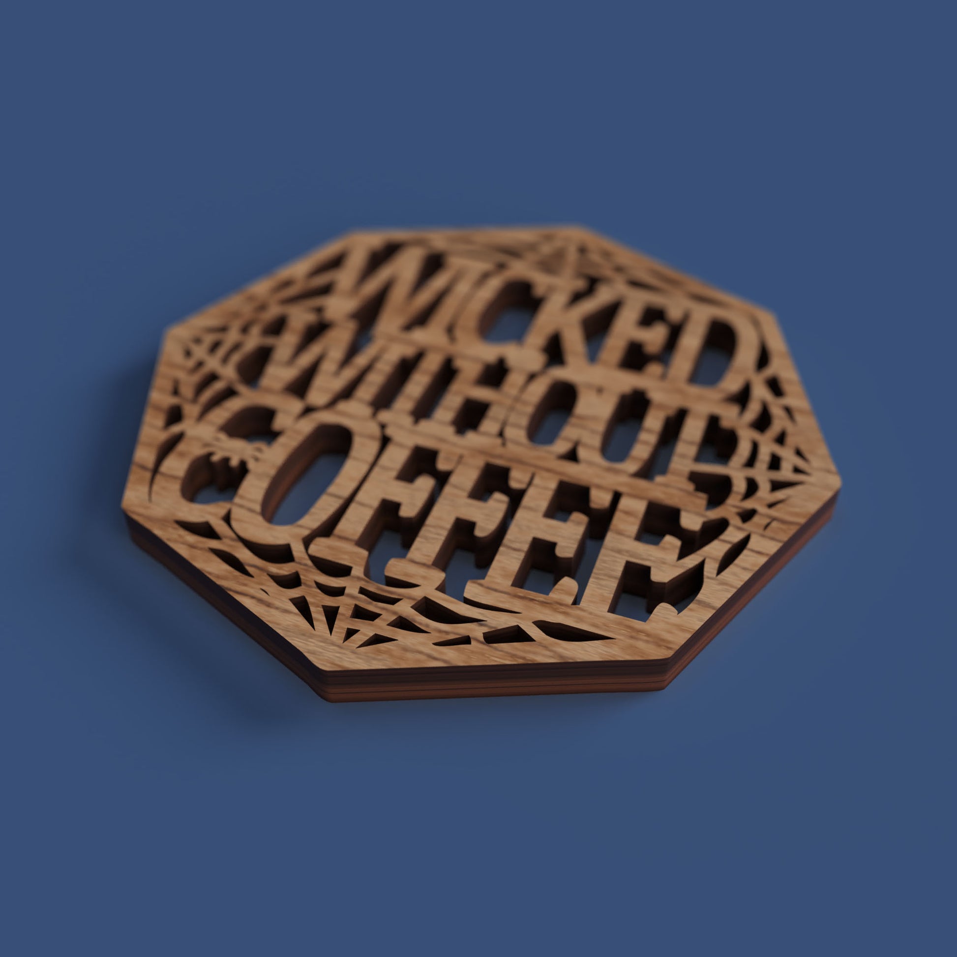Halloween Coffee Coasters -Laser Cut File - The X Laser Files