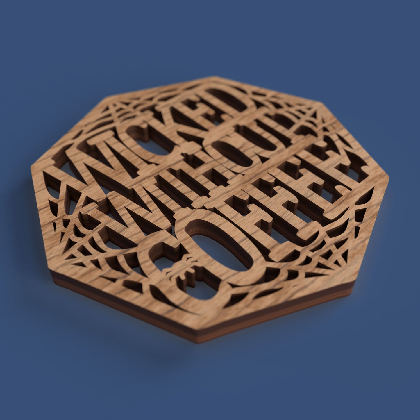 Halloween Coffee Coasters - Laser cut vector file