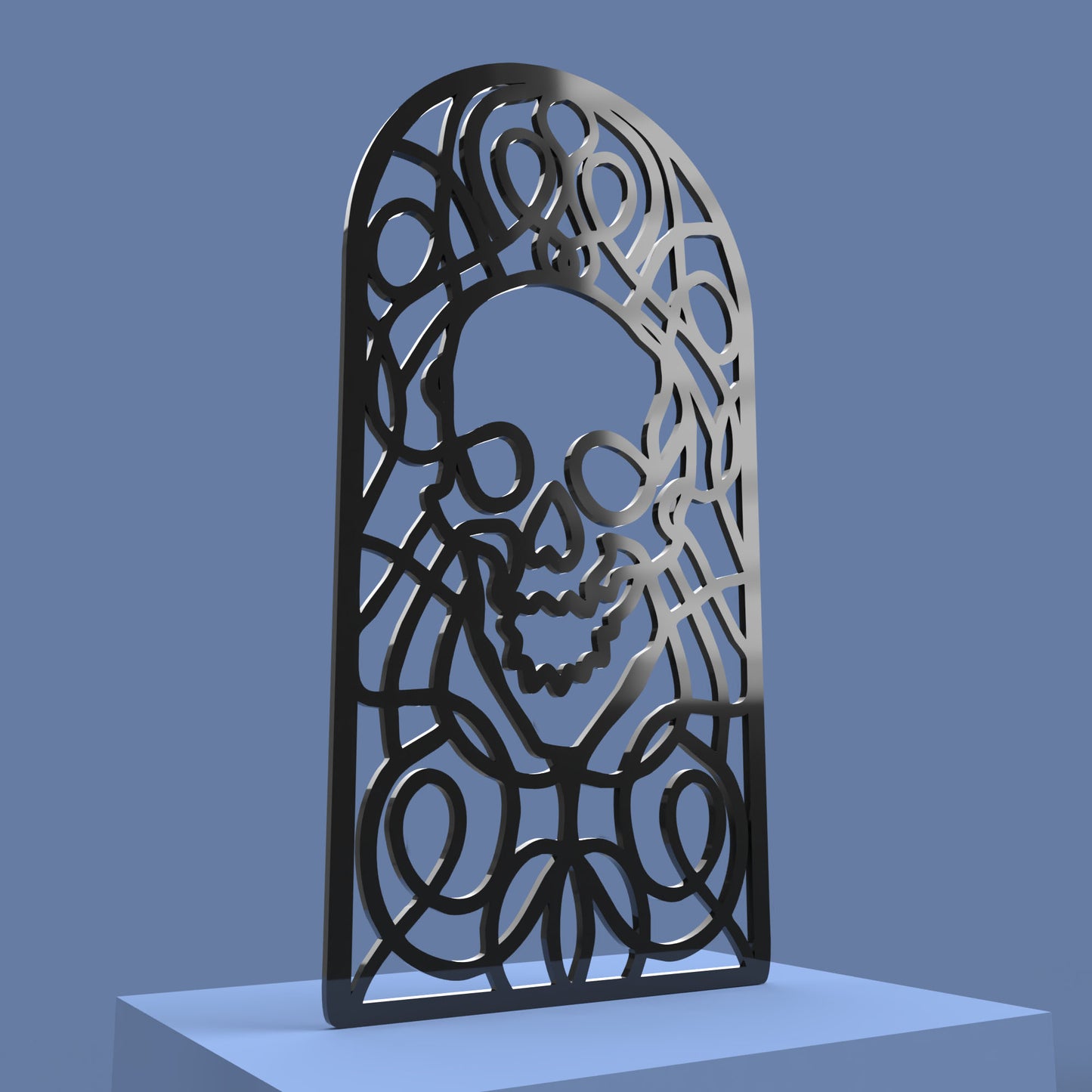 Halloween Skull Decor - Laser cut vector file