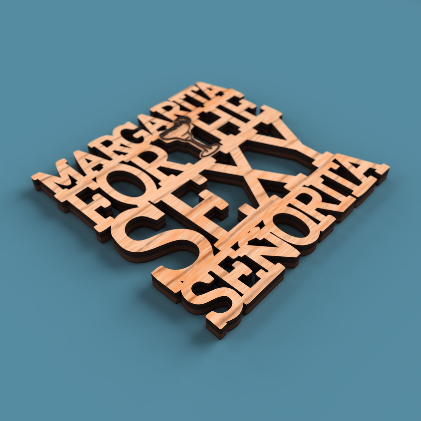 Margarita Coasters -Laser Cut File - The X Laser Files