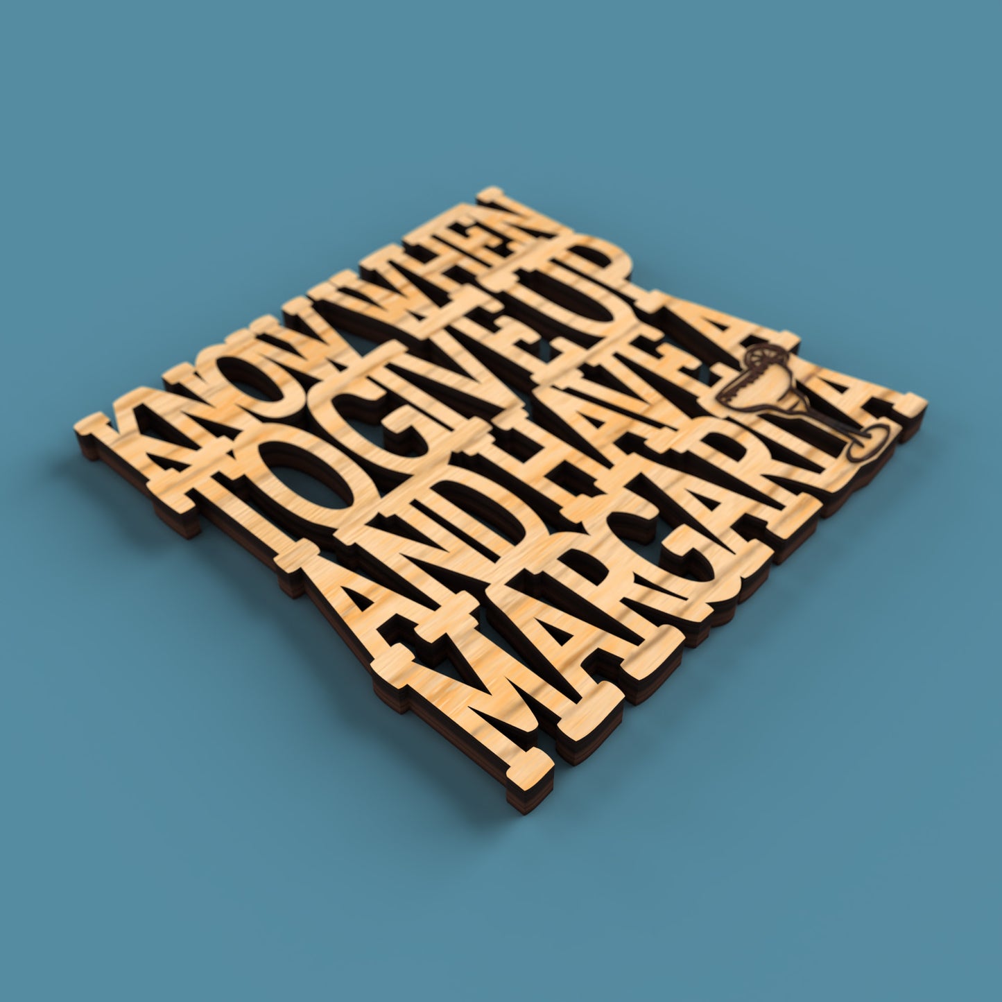 Margarita Coasters -Laser Cut File - The X Laser Files