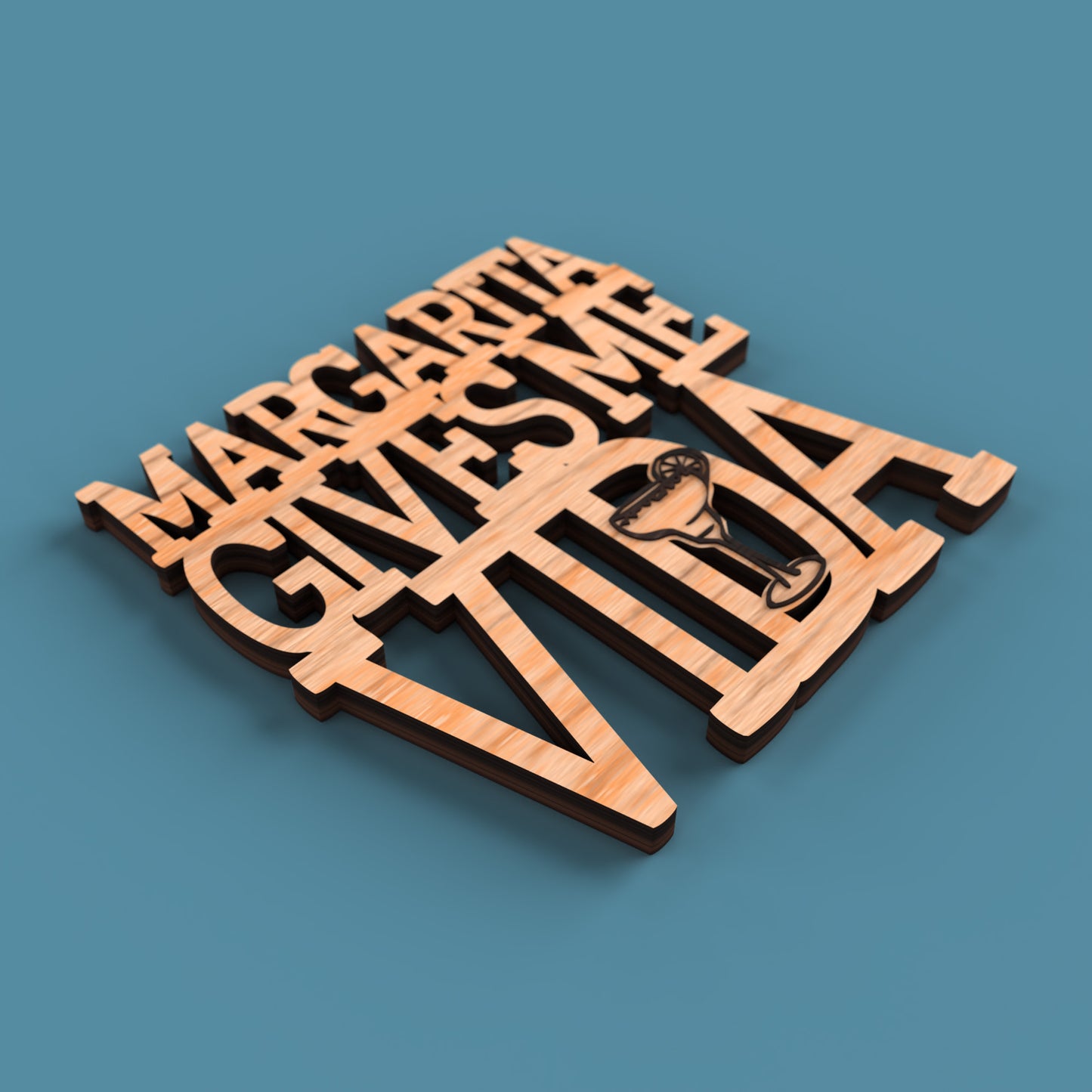 Margarita Coasters -Laser Cut File - The X Laser Files