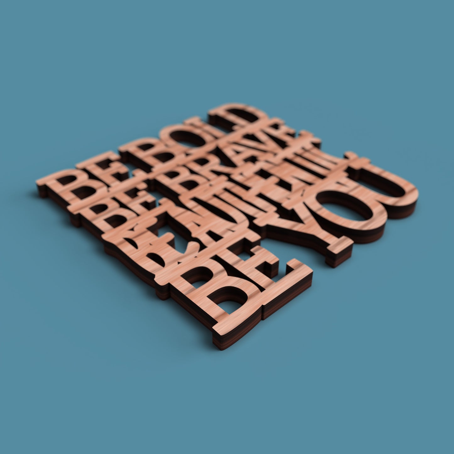 Positive Coasters -Laser Cut File - The X Laser Files