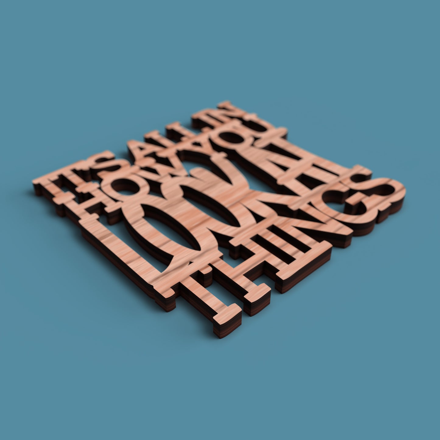Positive Coasters -Laser Cut File - The X Laser Files