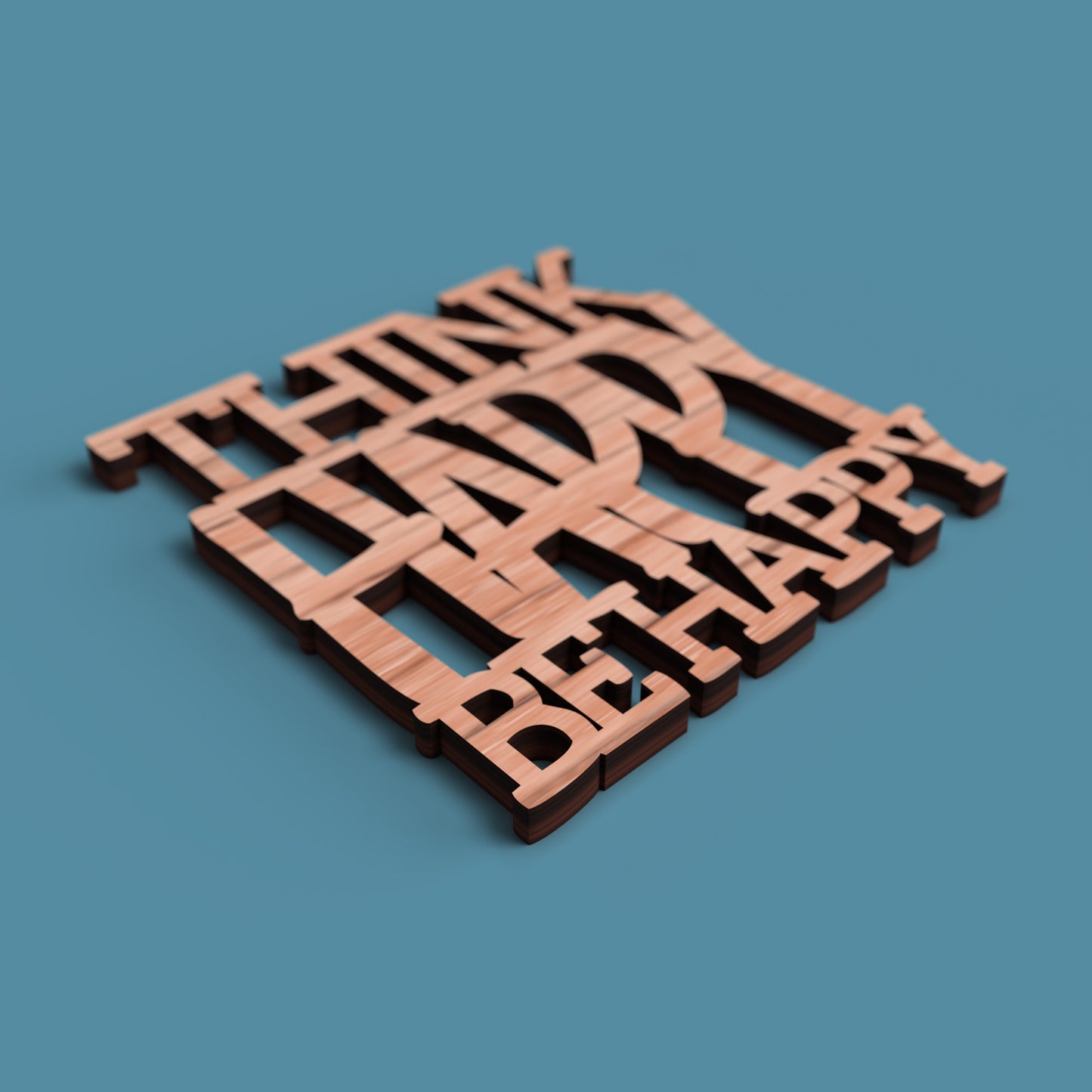 Positive Coasters -Laser Cut File - The X Laser Files
