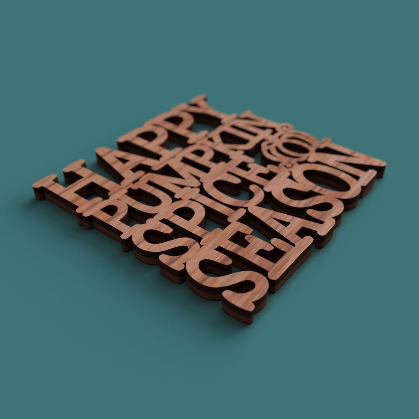 Pumpkin Spice Coasters - Laser cut vector file