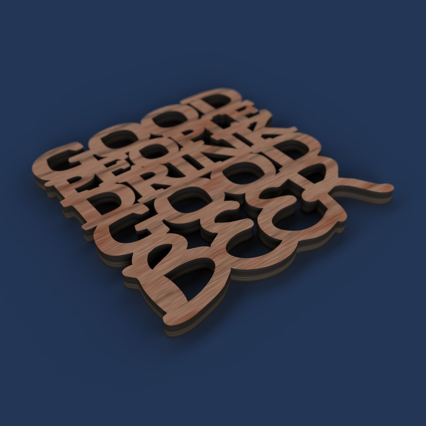 Beer coasters -Laser Cut File - The X Laser Files