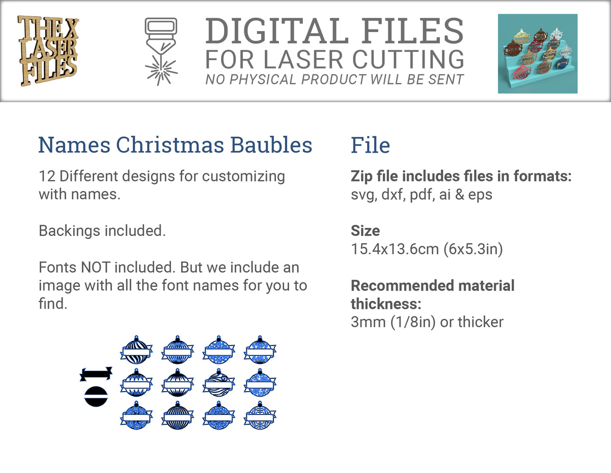 Customizable Christmas Ornaments