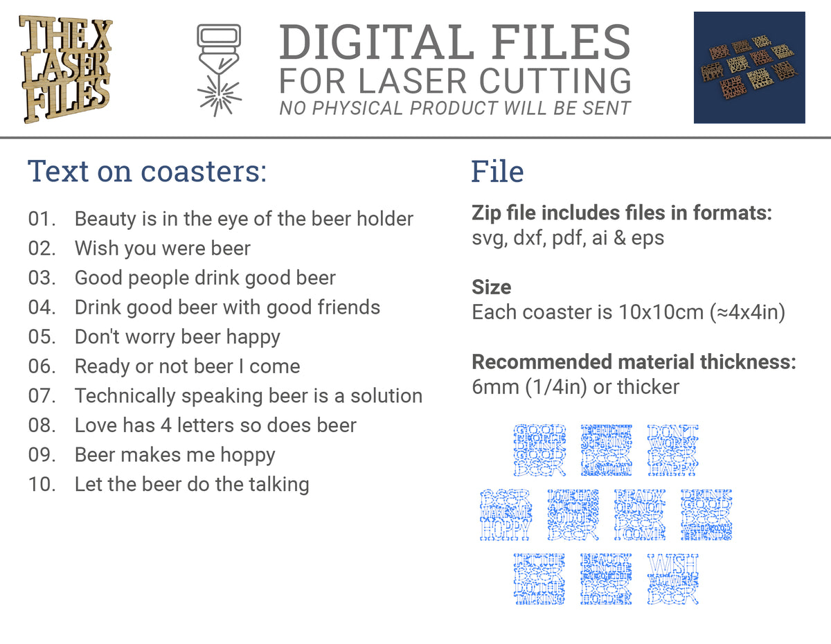 Beer coasters