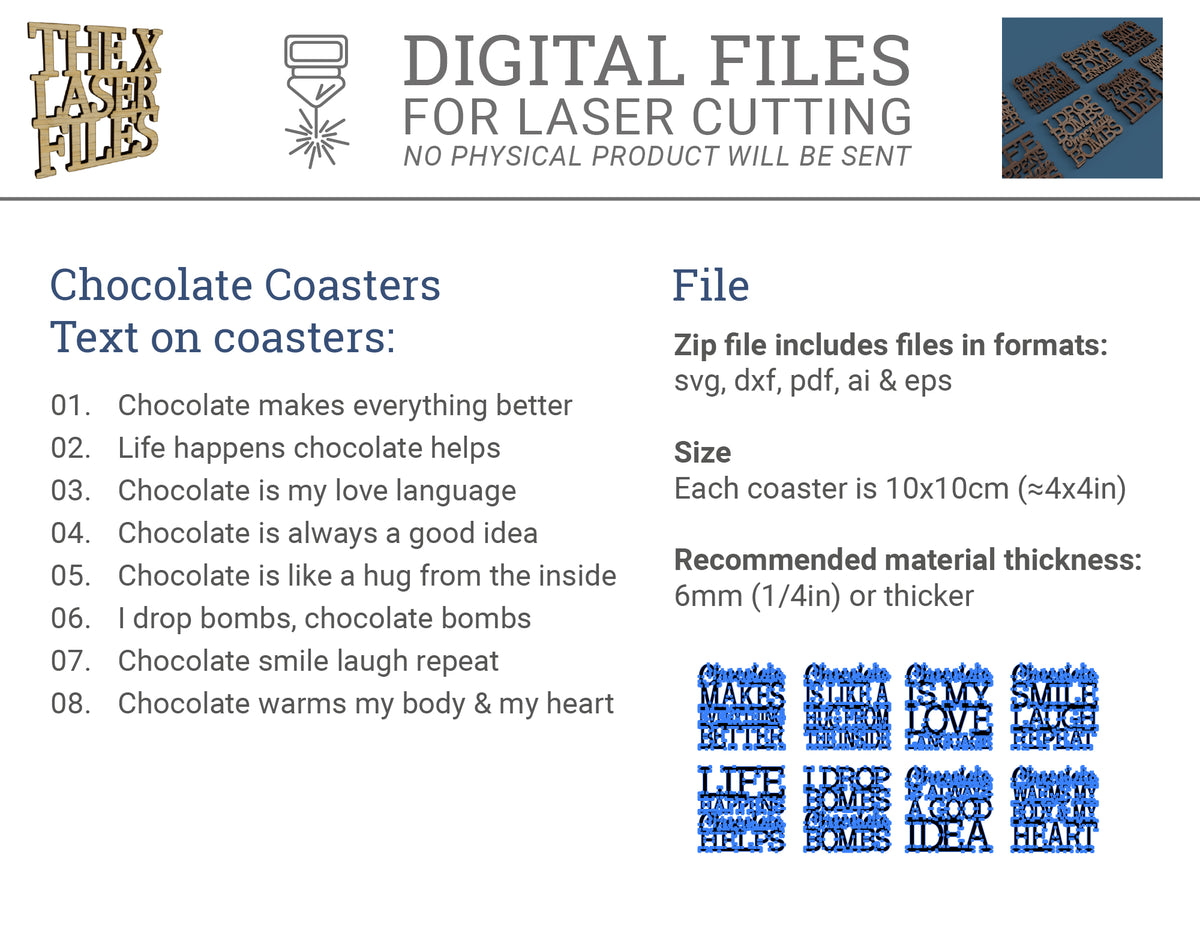 Chocolate Coasters