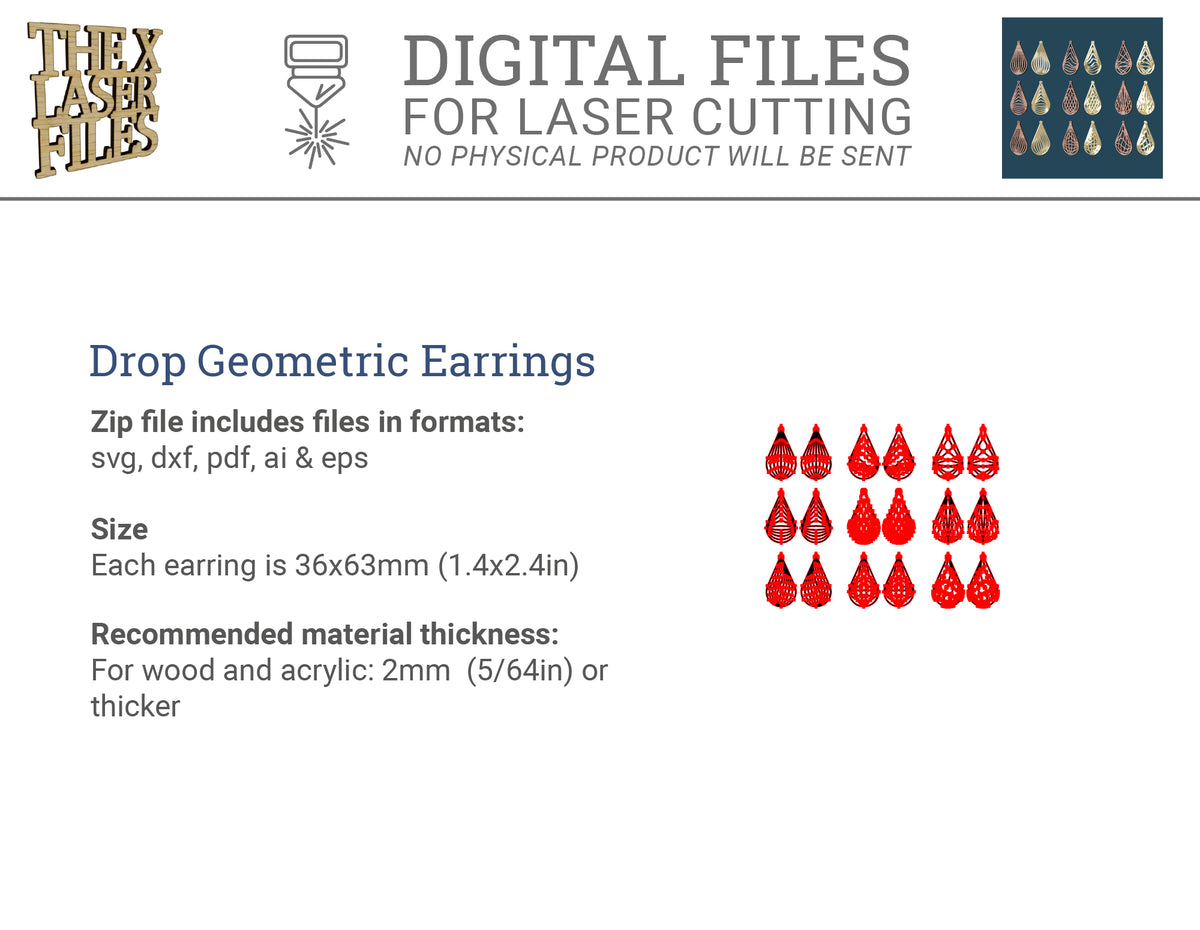 Drop Geometric Earrings