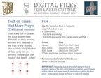 Hail Mary Picture Cross Traditional Version