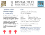 Lord's Prayer (Our Father) Cross Modern Version