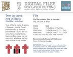 Ave O Maria Croce (Italian Hail Mary Cross)