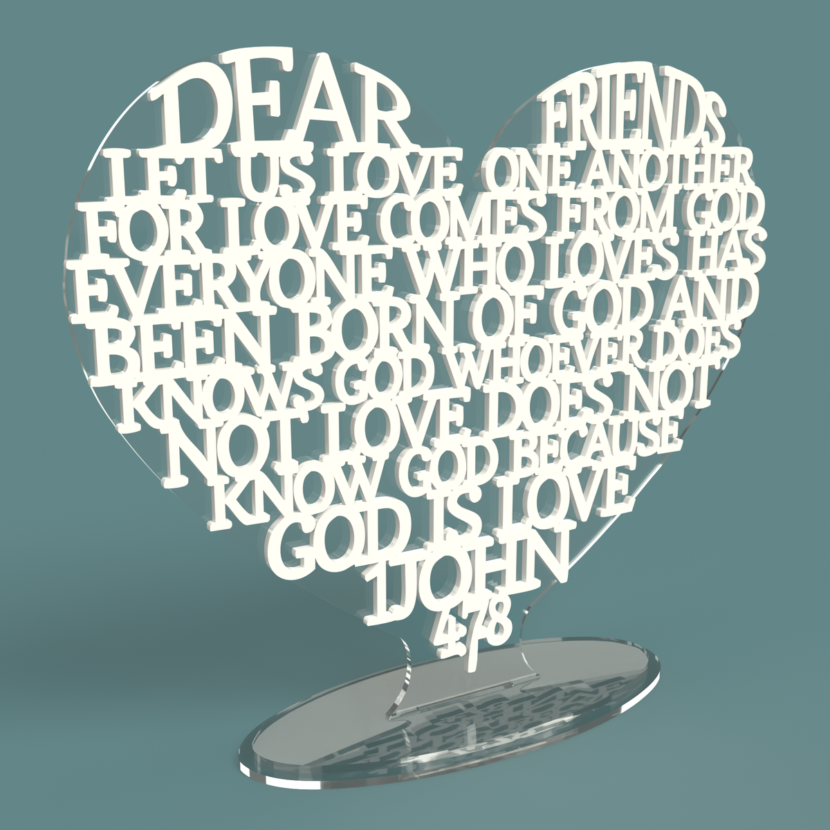 1 John 4:7-8 Heart