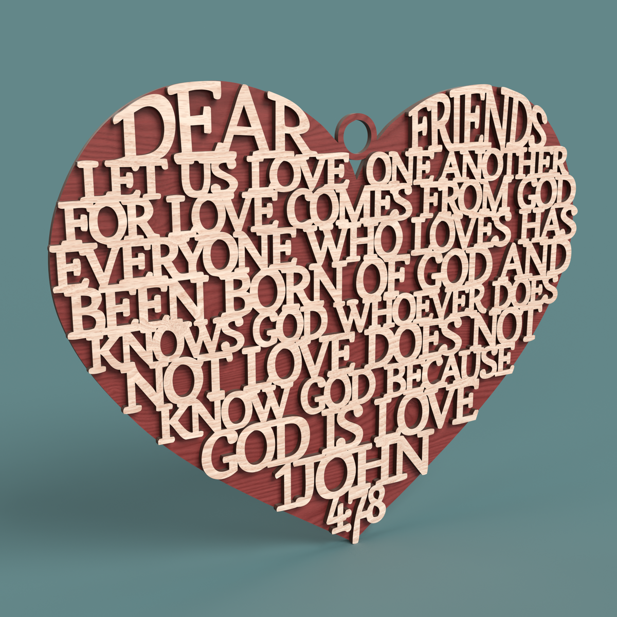 1 John 4:7-8 Heart