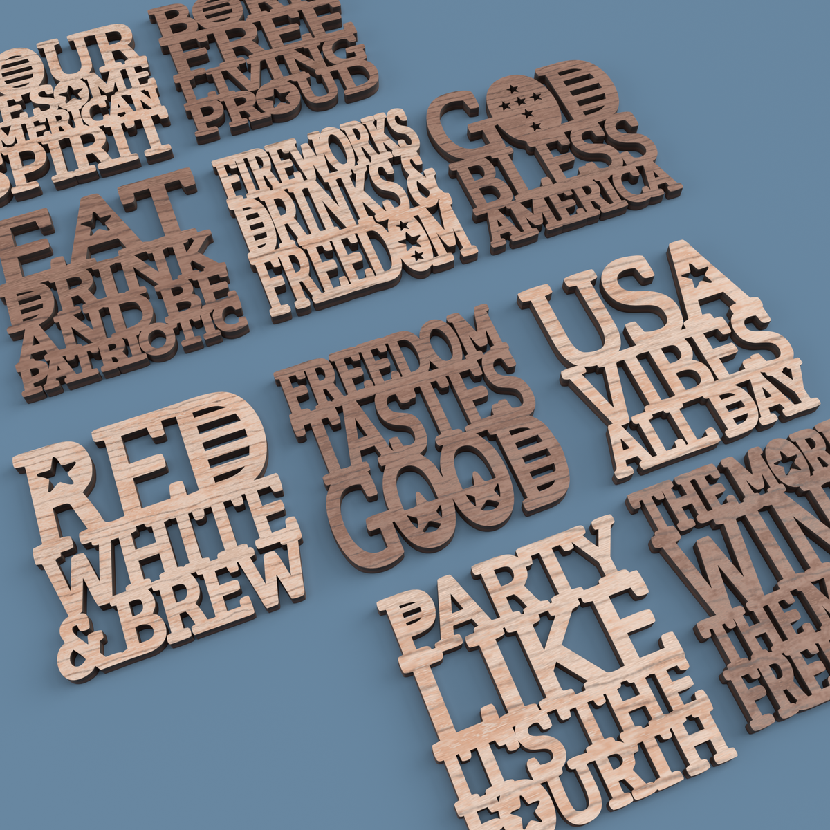 4th of July Coasters