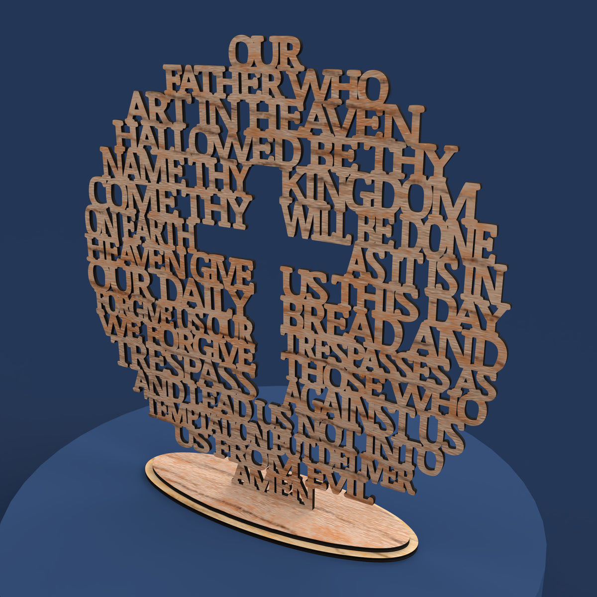 Lord's Prayer (Our Father) Circle Traditional Version