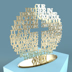 Lord's Prayer (Our Father) Circle with Cross Modern Version