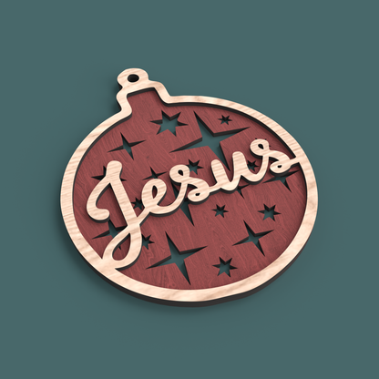 Christmas Words Ornaments