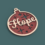 Christmas Words Ornaments