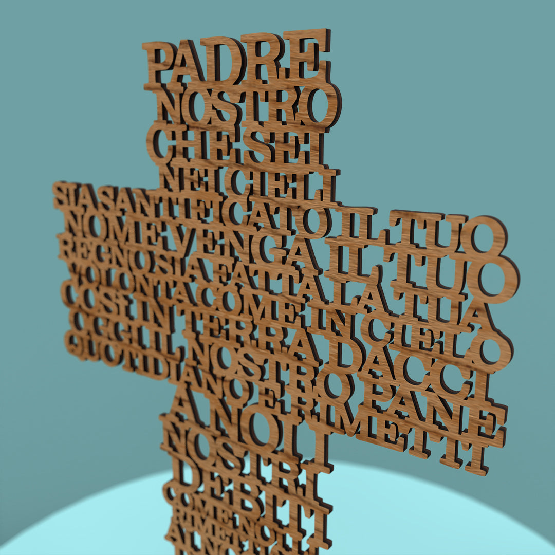 Padre Nostro Croce (Italian Lord's Prayer Cross)