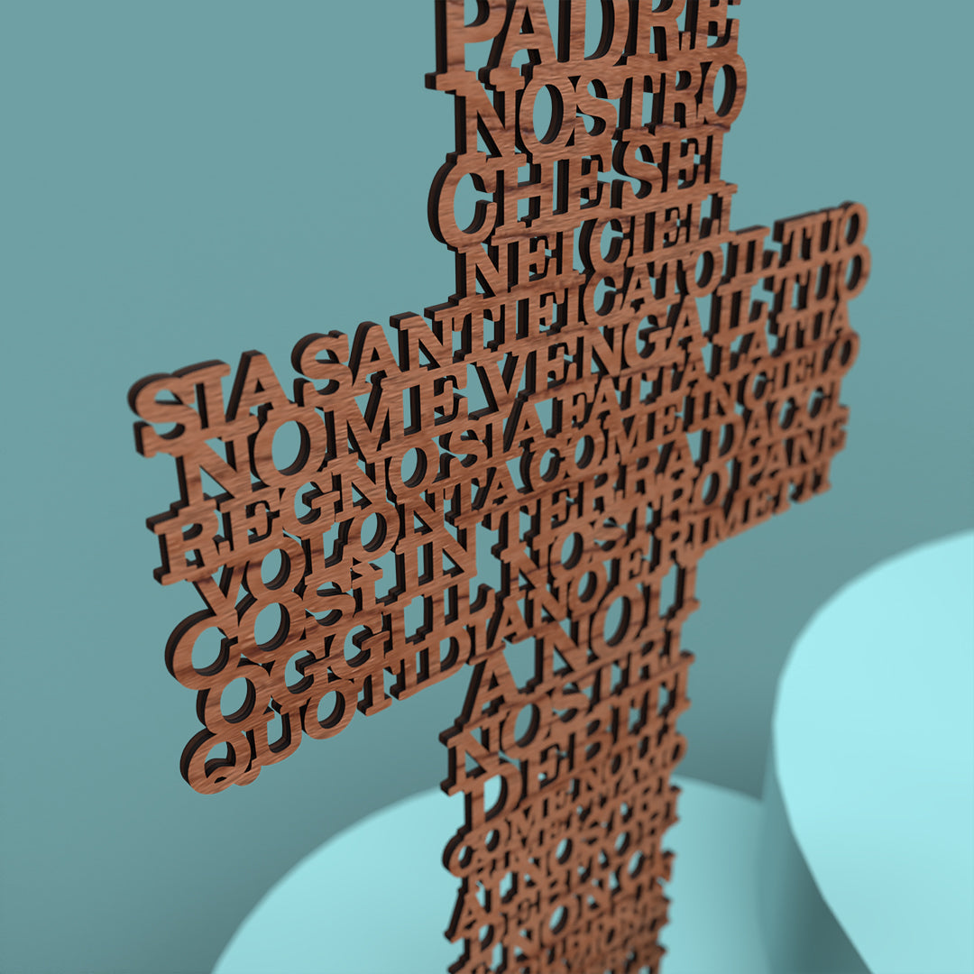 Padre Nostro Croce (Italian Lord's Prayer Cross)