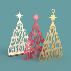 Joy Love Peace Christmas Tree
