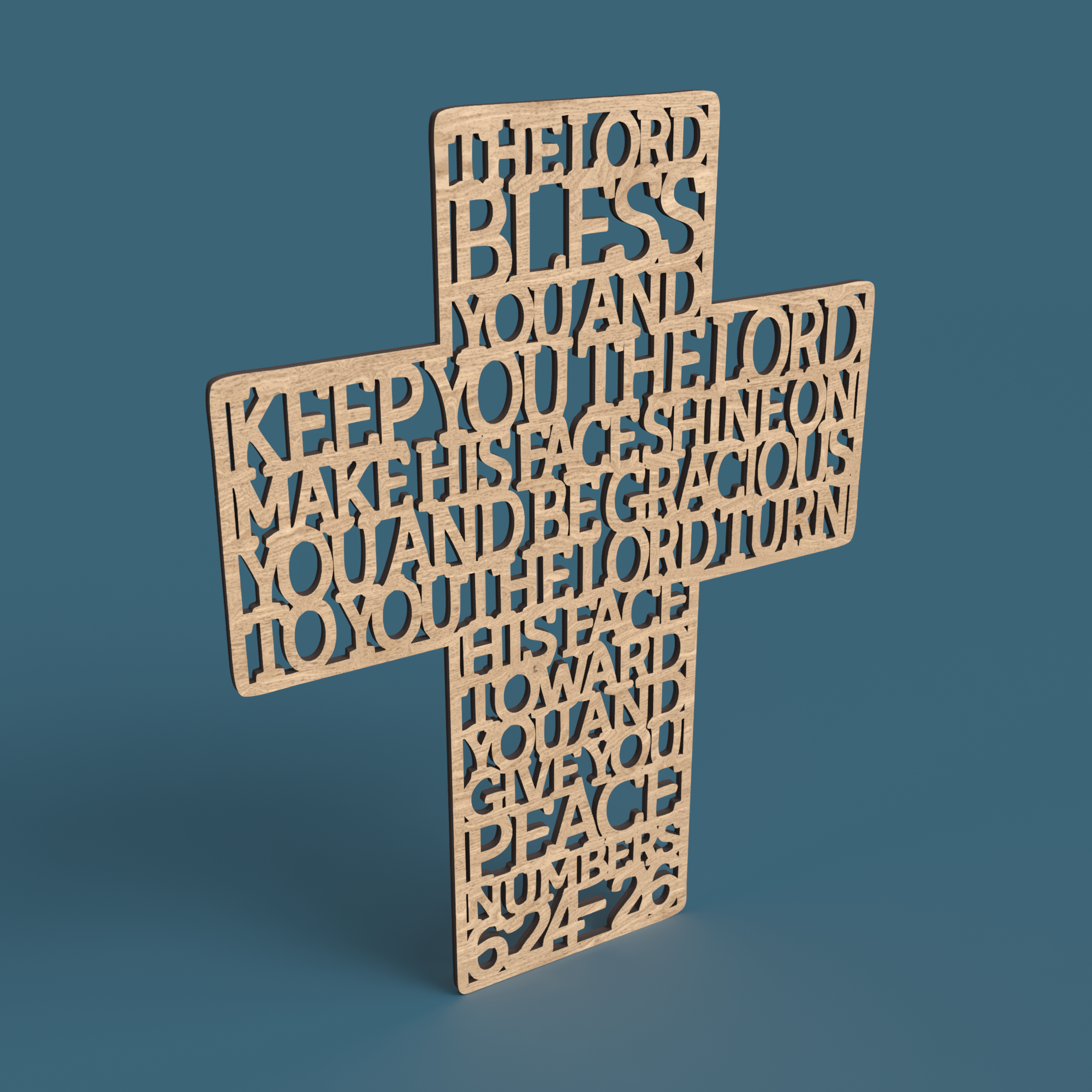 Numbers 6:24 Cross The Lord bless you and keep you