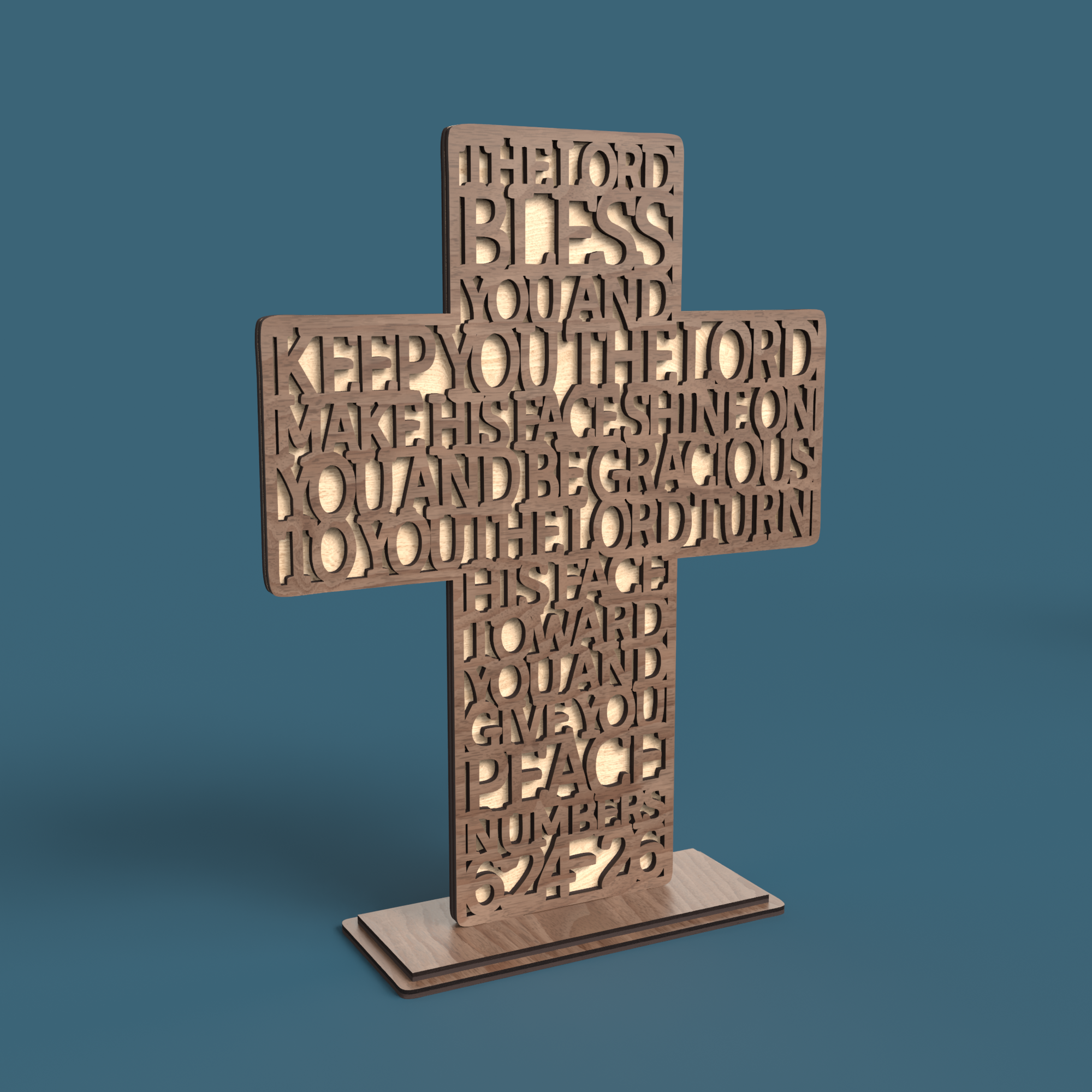 Numbers 6:24 Cross The Lord bless you and keep you