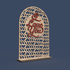Valentine’s Lace Arch Sign