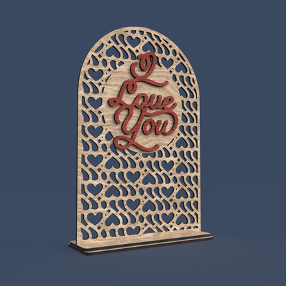 Valentine’s Lace Arch Sign