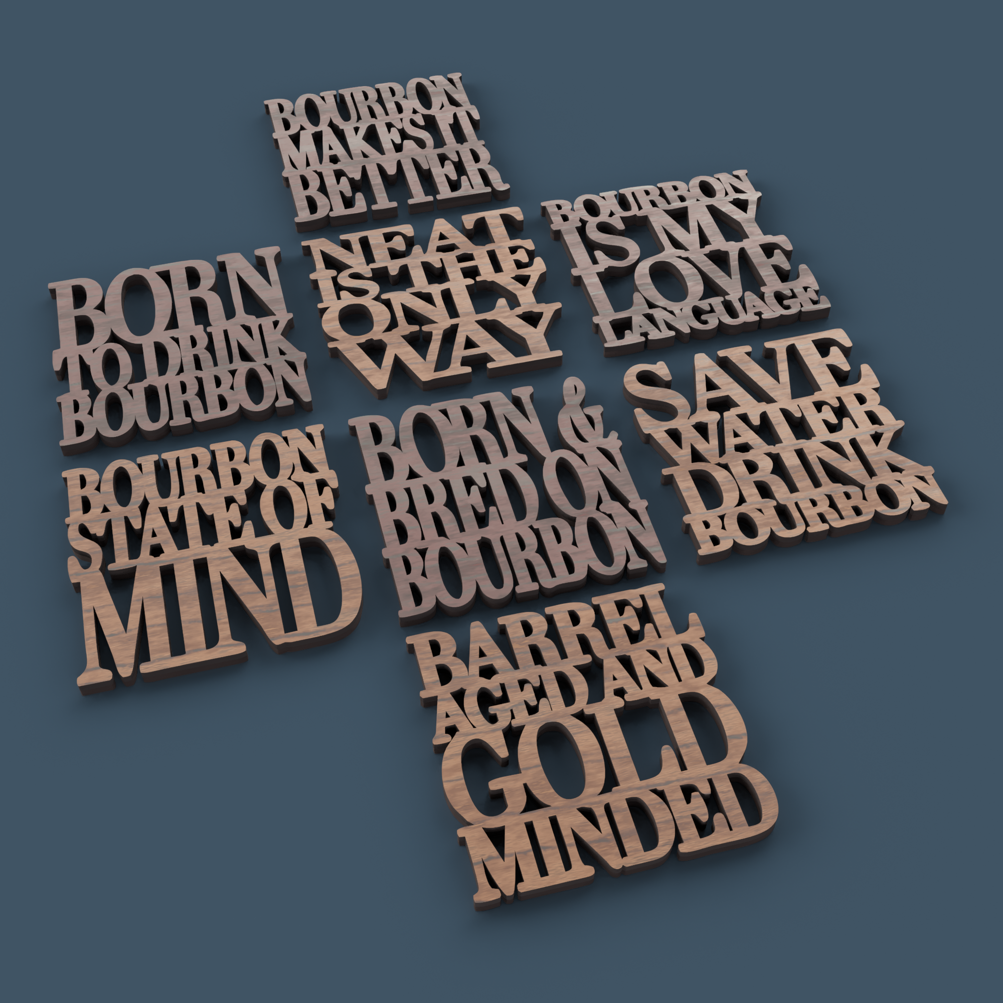 Bourbon Coasters