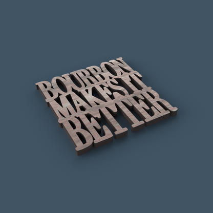 Bourbon Coasters