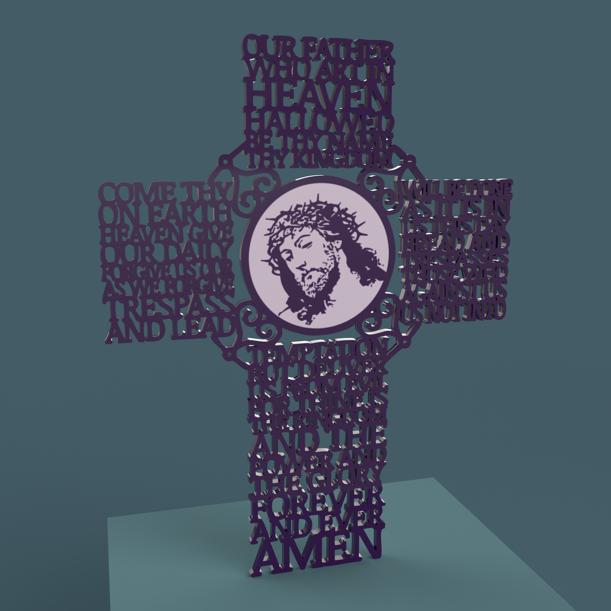 Padre Nuestro (Our Father) Versión Extensa del Cuadro de la Cruz