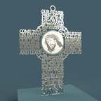 Lord's Prayer (Our Father) Picture Cross Extended Version