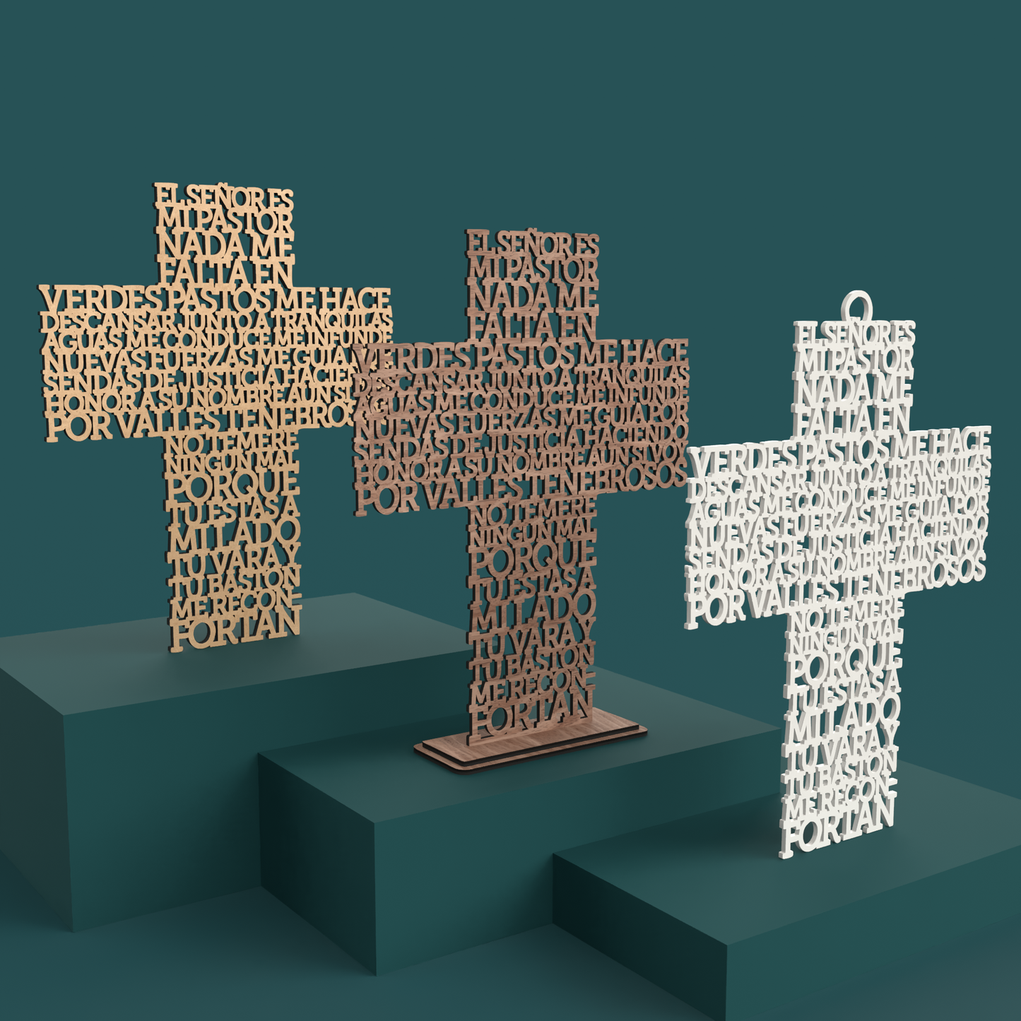 Cruz Salmo 23-1:4 "El Señor es mi pastor"