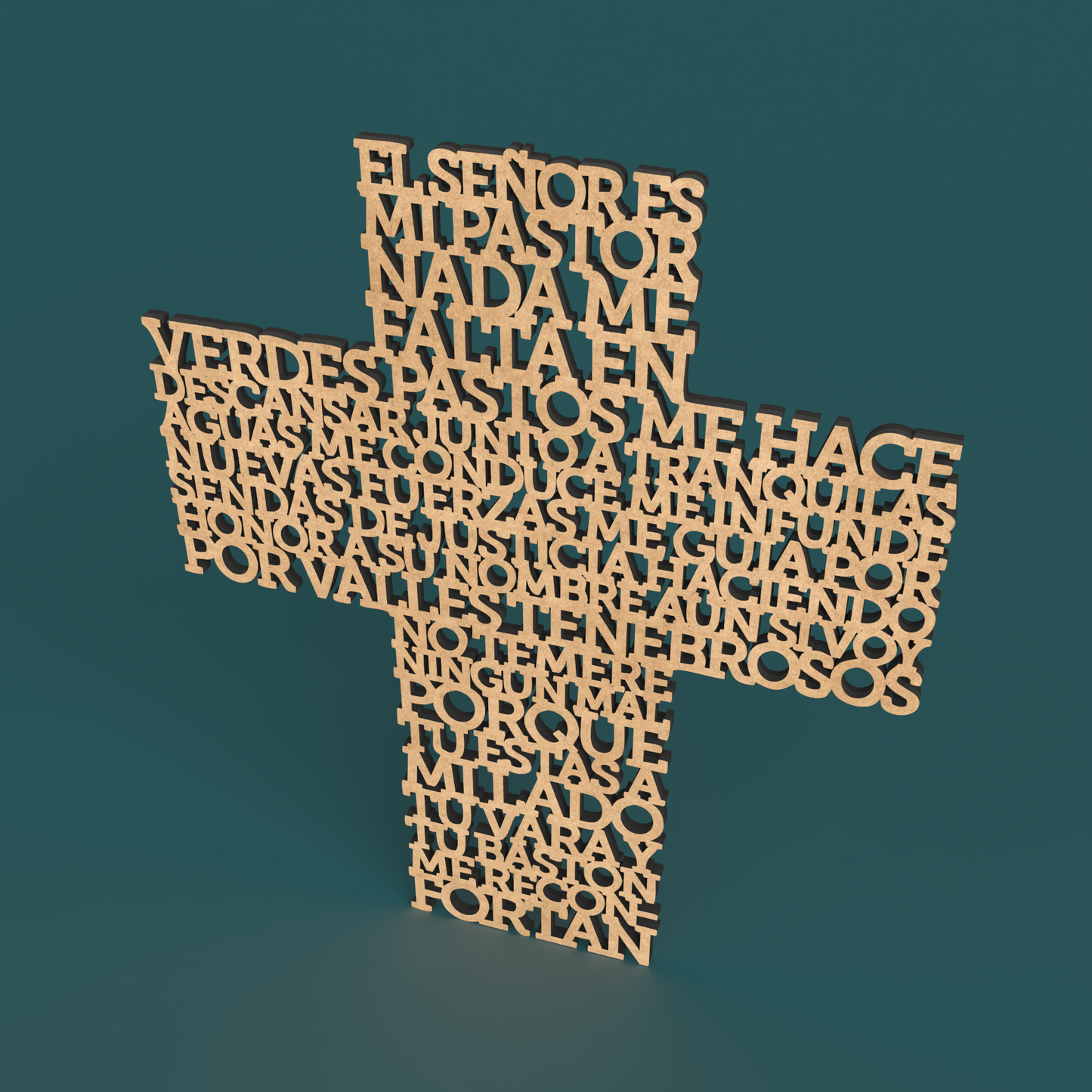 Cruz Salmo 23-1:4 "El Señor es mi pastor"