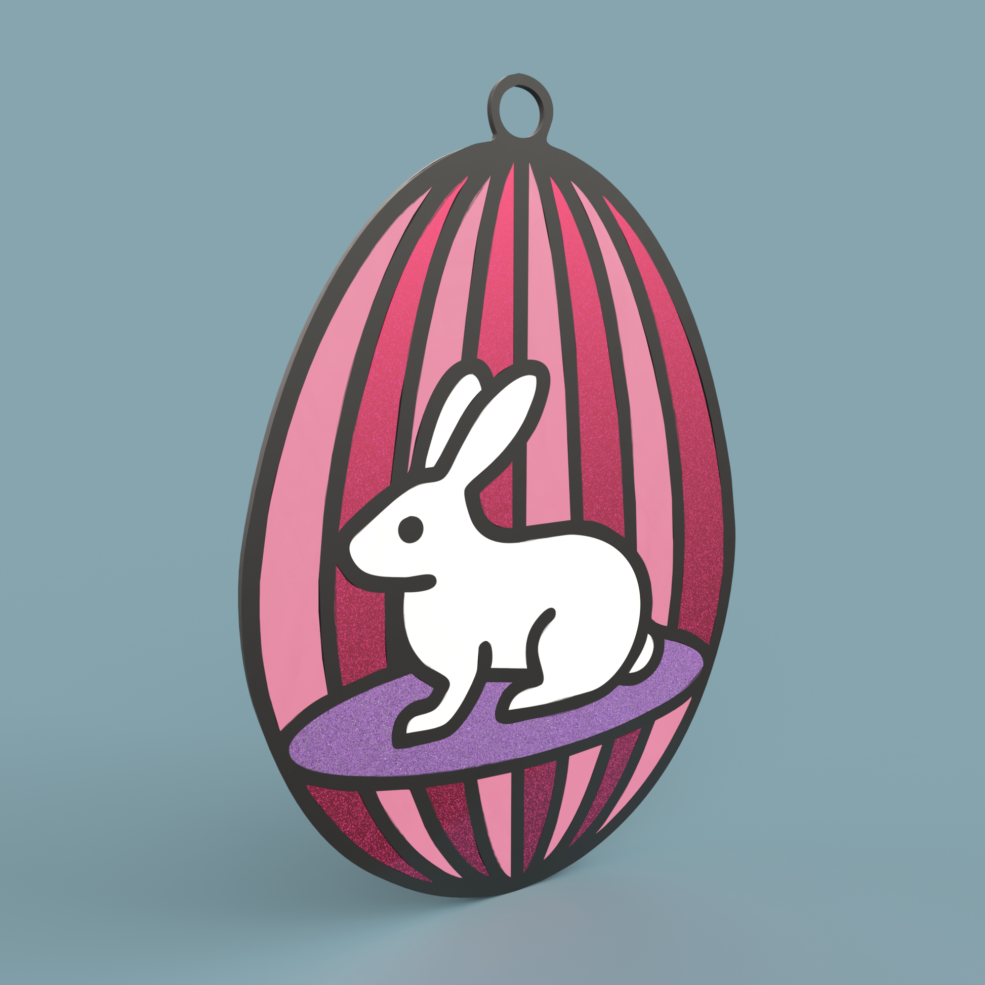 Easter Egg Bunny -Laser Cut File - The X Laser Files