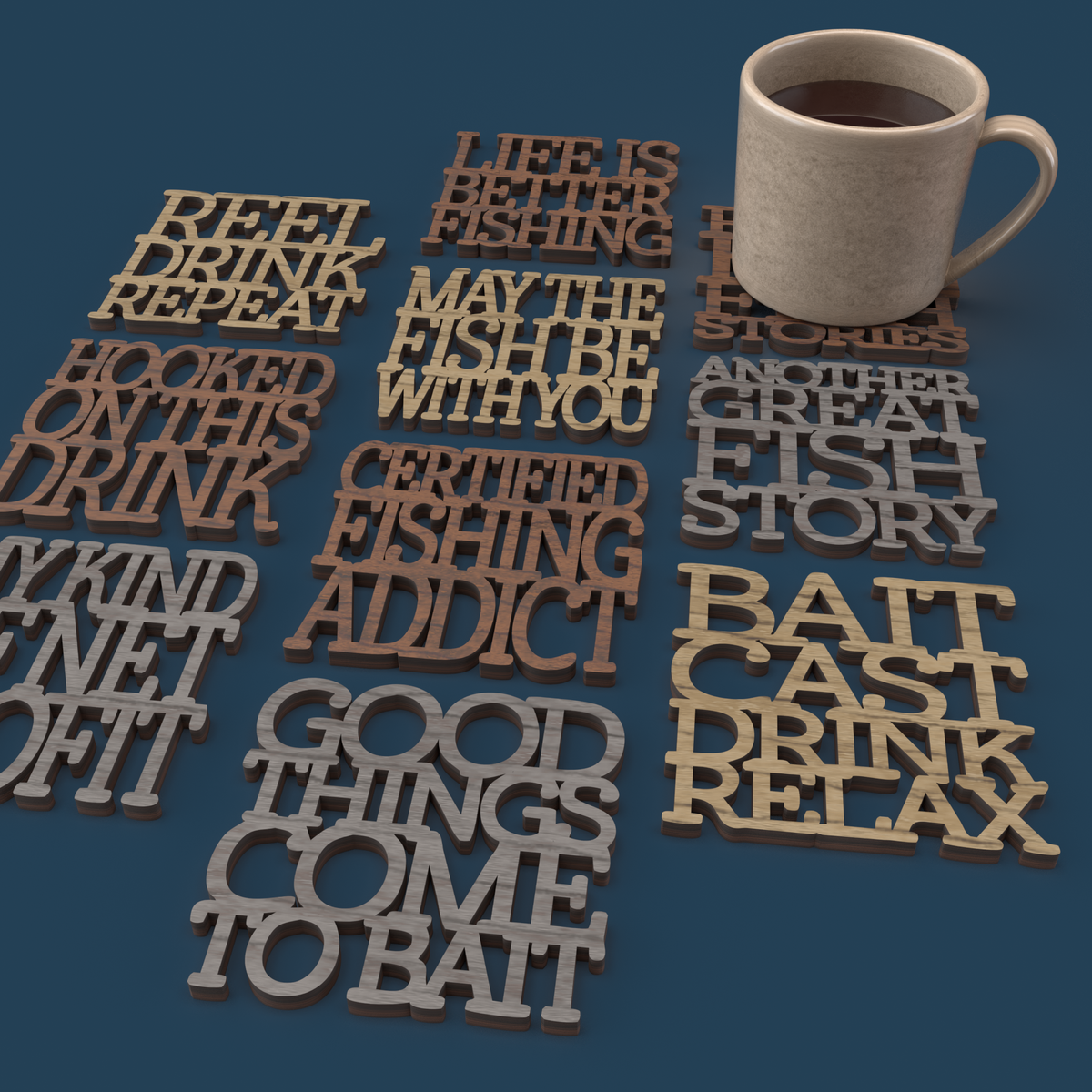 Fishing Coasters
