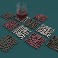 F**k it Open the Wine Coasters -Laser Cut File - The X Laser Files
