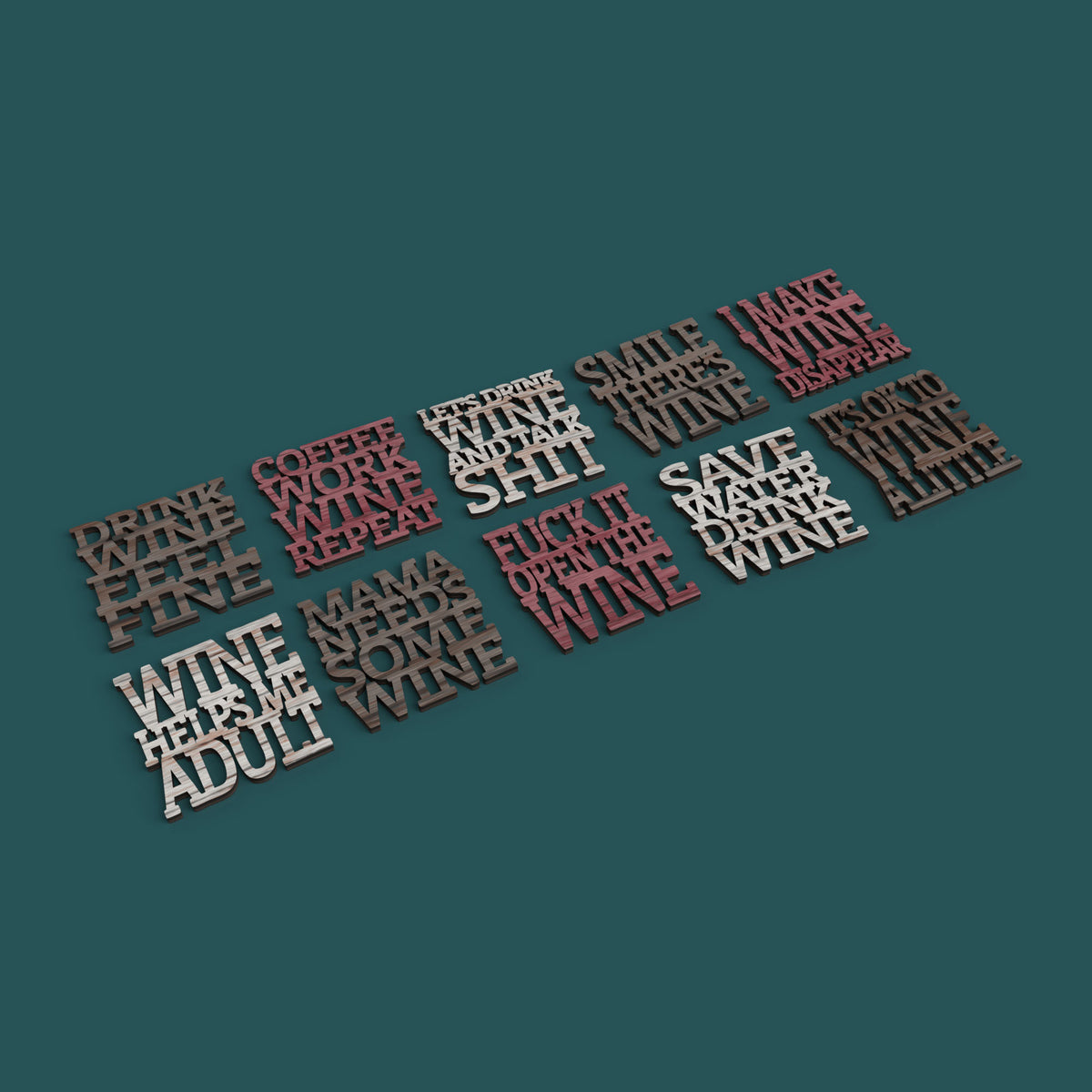 F**k it Open the Wine Coasters