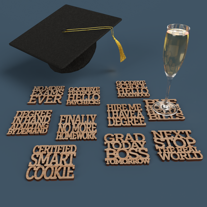 Graduation Coasters