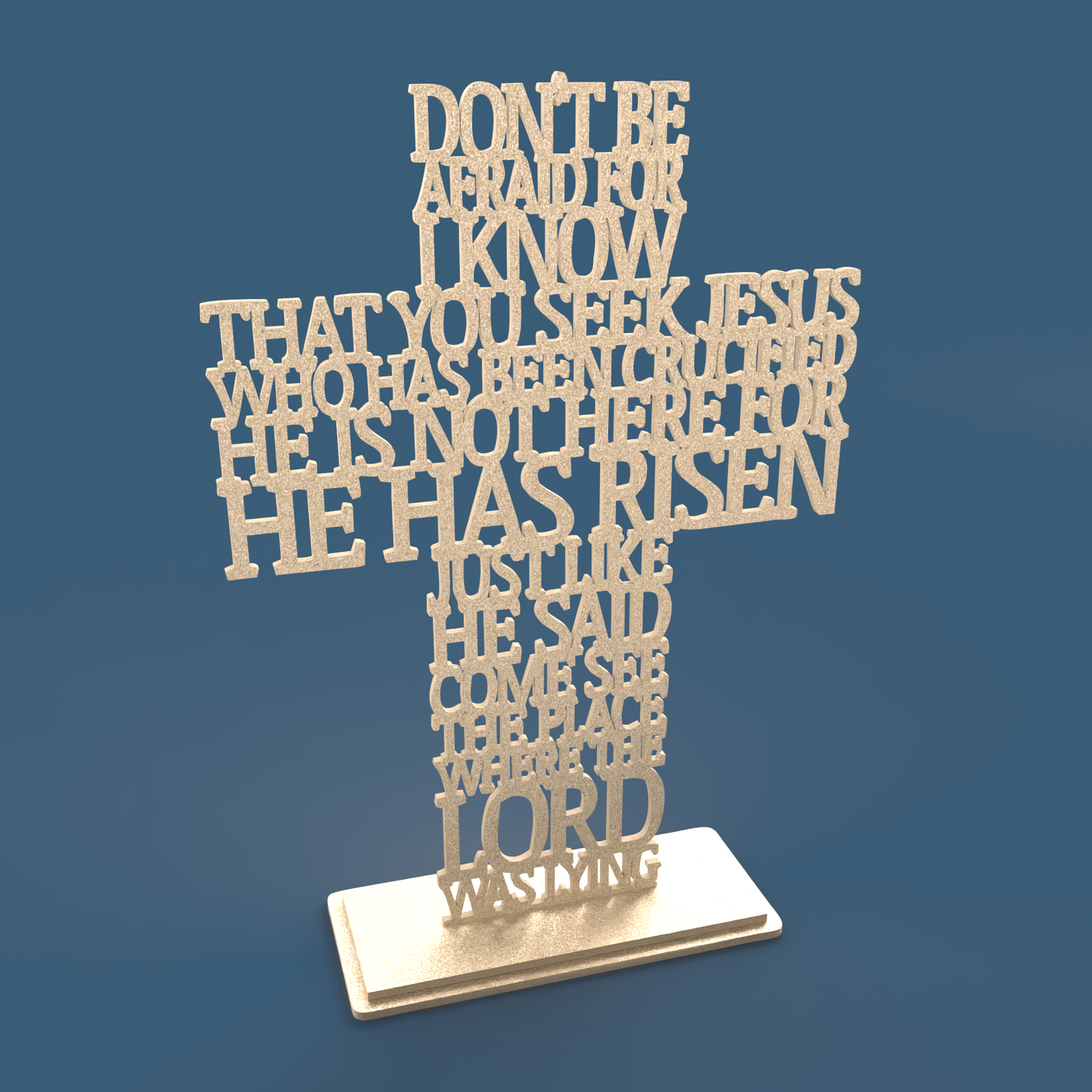 He has Risen (Matthew 28:5) Cross