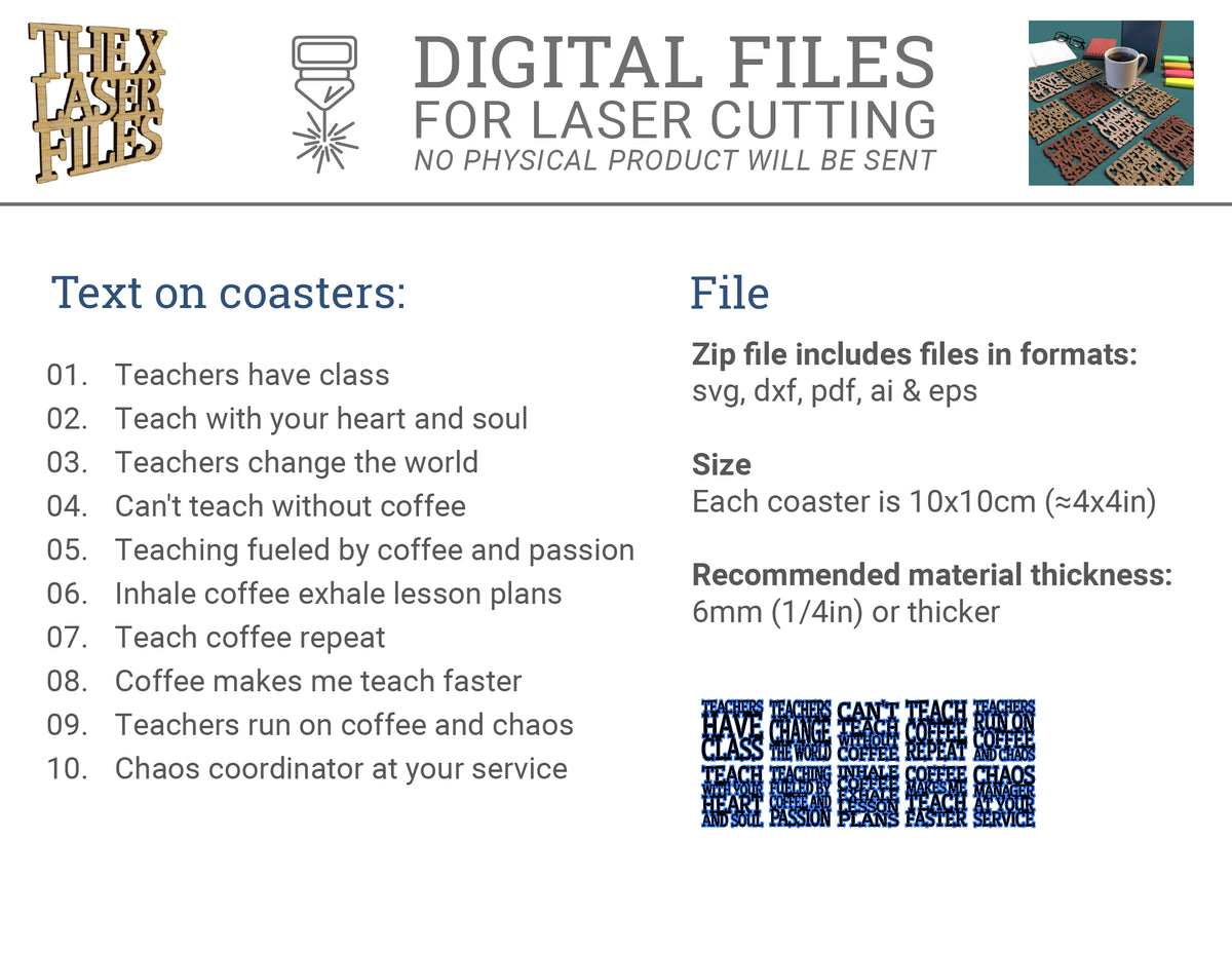 Teacher Coasters